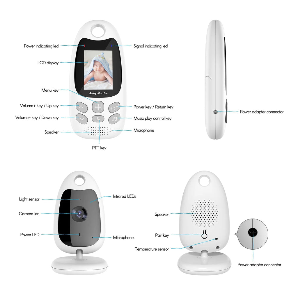 2.0" LCD Wireless Digital Video Monitor with Music D21421