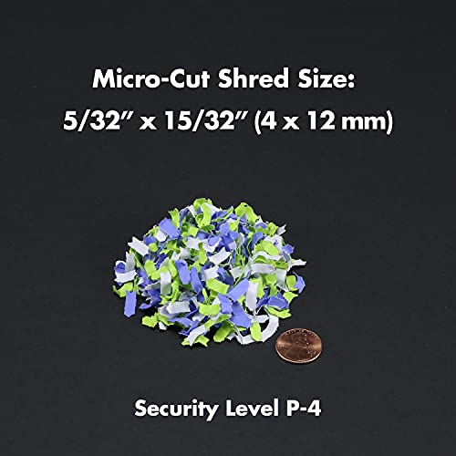 Aurora 12-Sheet Micro-Cut Paper and Credit Card Shredder, 60 Minutes Continuous Run X637