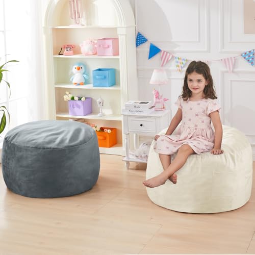 Giant Bean Bag Chair for Adults Convertible Bed with Microfiber Cover Charcoal G62613