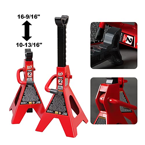 BIG RED Torin Hydraulic Trolley Floor Jack with Storage Case, 1.5 Ton Capacity, Black J906585