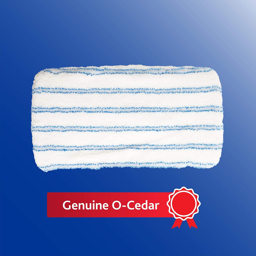 O-Cedar Hardwood Floor 'N More Microfiber Mop Refill, Blue/White I8211
