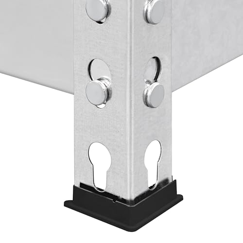 Yaheetech 5-Tier Heavy Duty Garage Shelving Unit, Adjustable Metal Storage Rack, Blue J339478