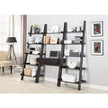 Wall Leaning Ladder Writing Desk In Cappuccino