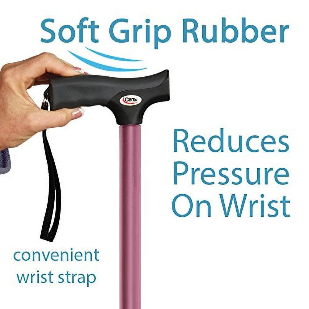 Carex Soft Grip Cane, Soft Pink U68954