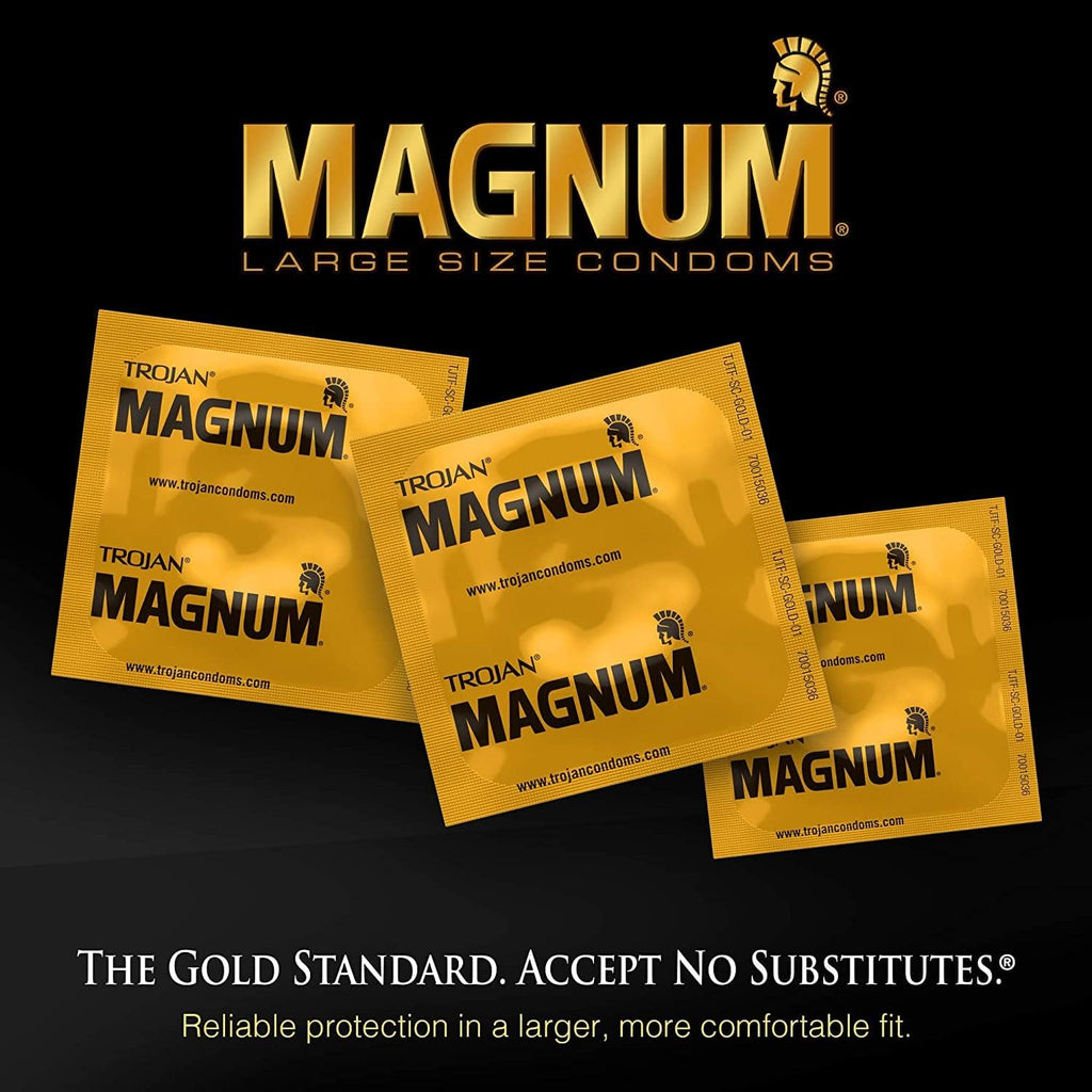 Trojan Magnum Lubricated Condoms, Extra Large, 12 Count R47175
