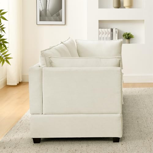 Oversized Modular Sectional Sofa with Movable Ottoman E909