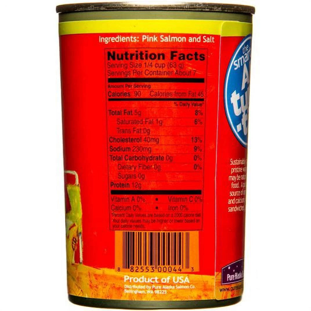 Pure Alaska Think Pink Wild Pink Salmon Big Can 14.75 oz Q137460