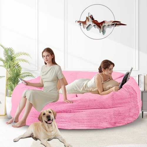 Bean Bag Chair for Adults 3FT, Soft Removable Cover, Light Gray M535251