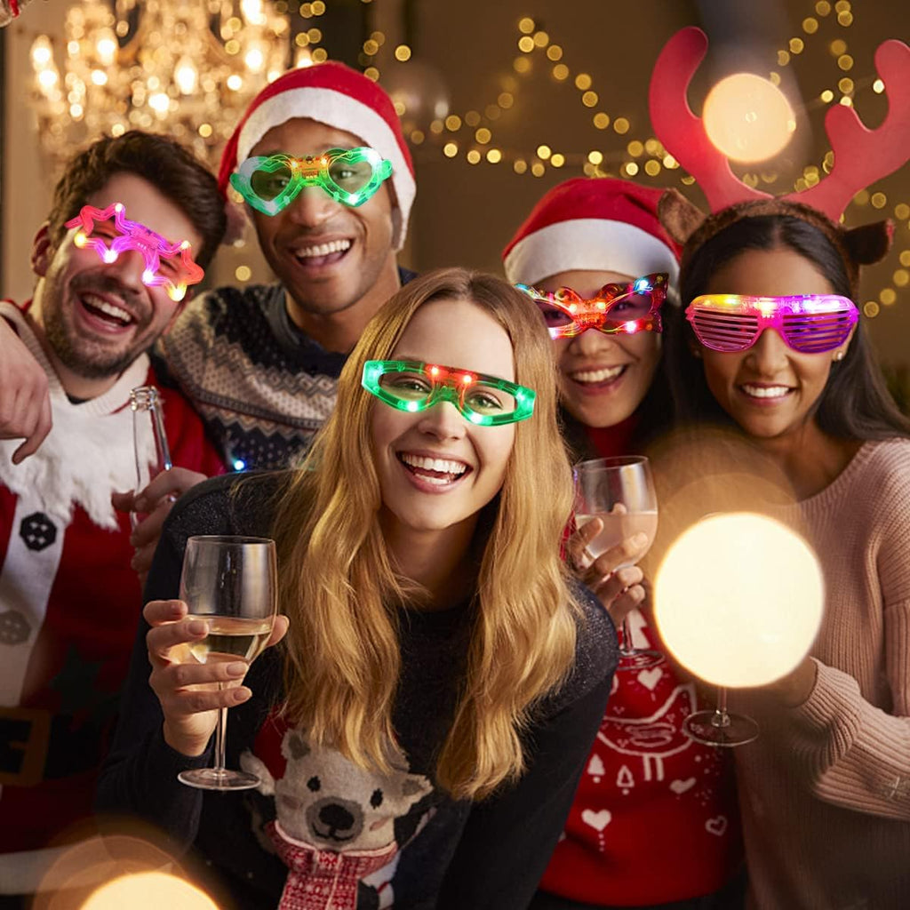 LED Glow Glasses for Party Favors Kids Adults N3937
