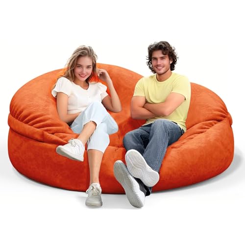Bean Bag Chair for Adults 3FT, Soft Removable Cover, Light Gray M535251
