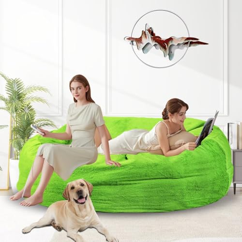 Bean Bag Chair for Adults 3FT, Soft Removable Cover, Light Gray M535251