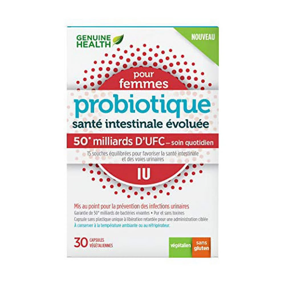 GENUINE HEALTH UTI Women's Advanced Gut Health Probiotic, 30 CT Z96753