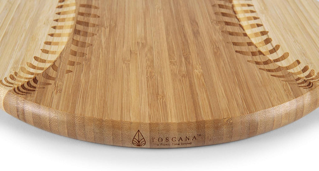 TOSCANA Picnic Time Home Run Baseball Cheese Board Bamboo C331200