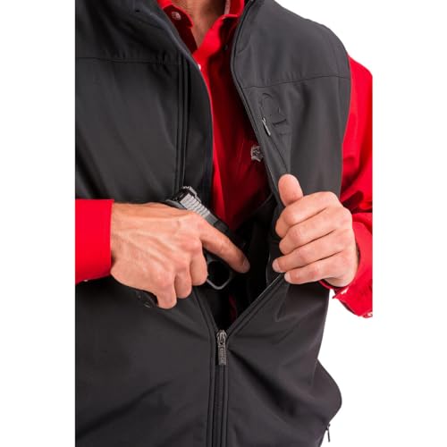 Cinch Men's Bonded Softshell Vest with Concealed Carry Pockets P530