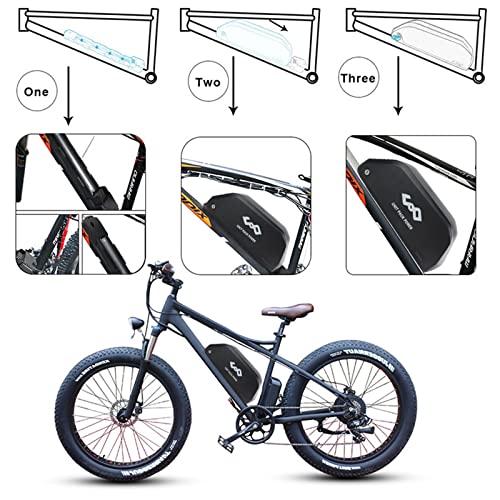 21700 Cell Ebike Battery 52V 19.2AH Electric Bicycle Replacement Lithium Batteries Hailong with Charger and USB Port Y769974