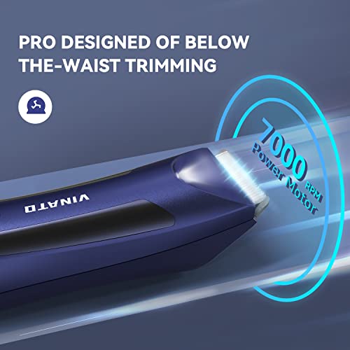 Electric Body Hair Trimmer for Men, Waterproof Ball Shaver with USB Recharge Dock F8511