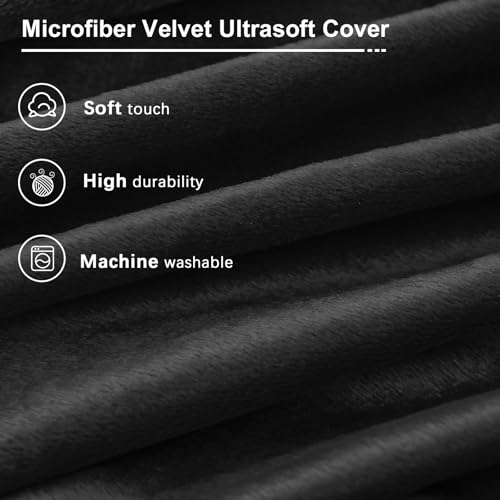 Giant Bean Bag Chair for Adults Convertible Bed with Microfiber Cover Charcoal G62613