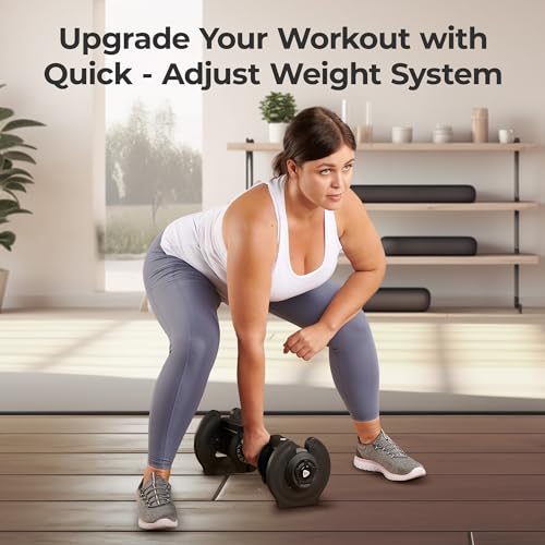 Lifepro Adjustable Dumbbells 6-in-1 Weight Set for Home Gym M303975