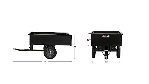 Agri-Fab 750-Pound Tow Behind Dump Cart, Black K180