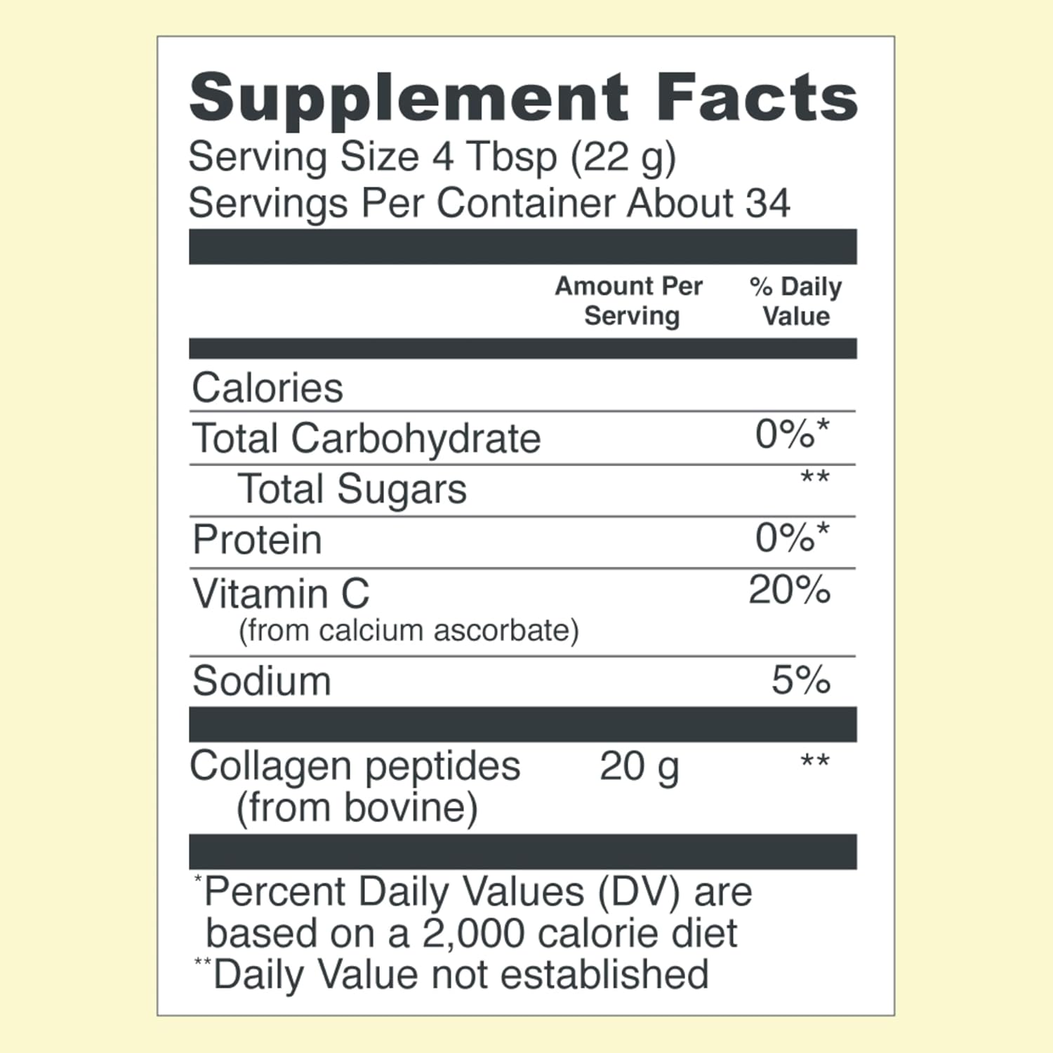 Vital Proteins Collagen Peptides Powder, Lemon, 26.5 oz U8146