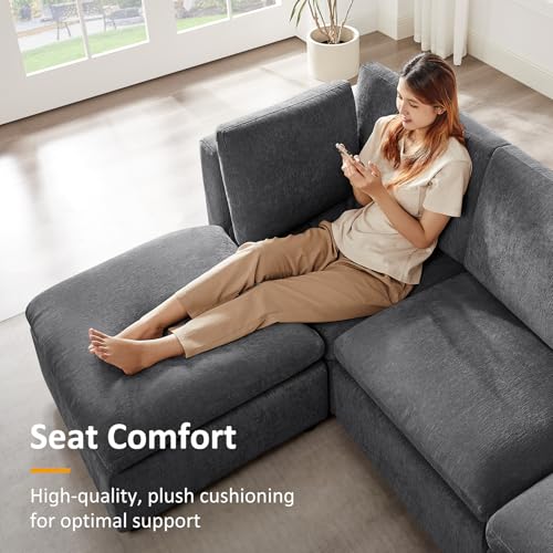 Modular Sectional Sofa with Ottoman for Small Apartments U669203