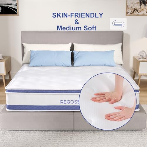 Twin Mattress 10 Inch Hybrid with Memory Foam and Pocket Springs N13369