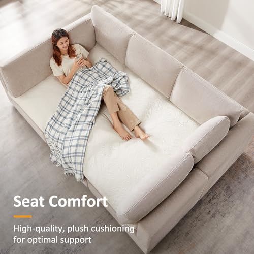 Modular Sectional Sofa with Ottoman for Small Apartments U669203