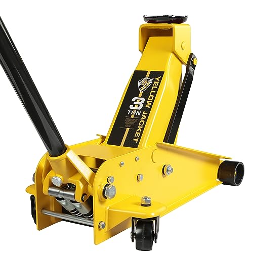 YELLOW JACKET 2.5 Ton Trolley Jack with Carrying Case, 5500 lb Capacity N593266