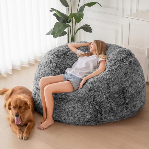 MAXYOYO Giant Bean Bag Chair Bed for Adults, Convertible Floor Sofa G466
