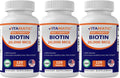 Vitamatic High Potency Biotin 20000 mcg (20mg) with Keratin 100mg - 120 Vegetarian Tablets - Biotin Supplements for Healthy Hair Skin & Nails for Adults (120 Count (Pack of 1))