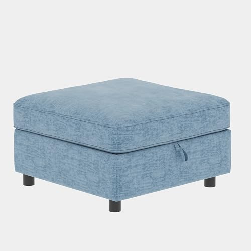 Oversized Modular Sectional Sofa with Movable Ottomans, U-Shaped Chenille J2923