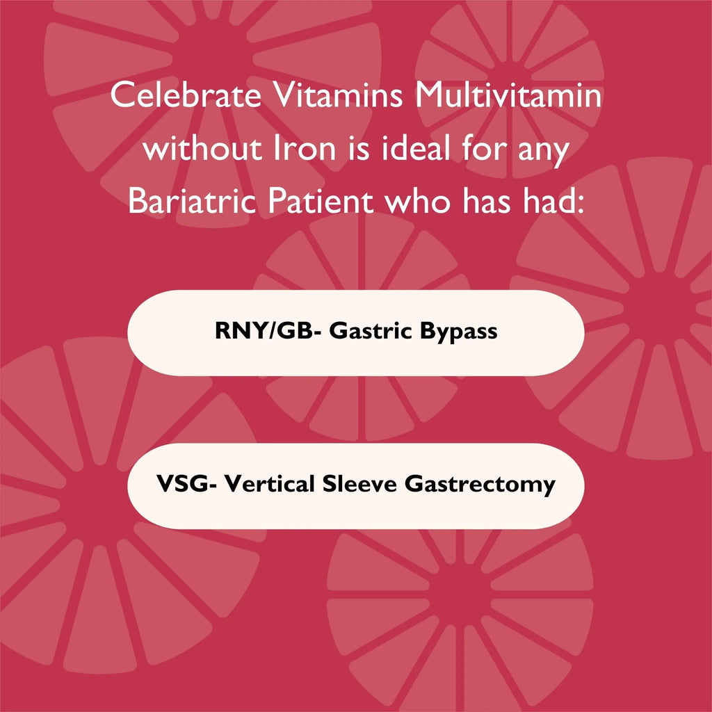 Celebrate Vitamins Bariatric Multivitamin without Iron Capsules, 90 Count Z117424