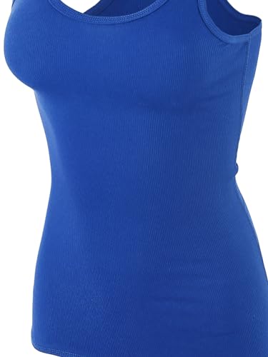 Women's Slim Fit Racerback Ribbed Tank Top Z301