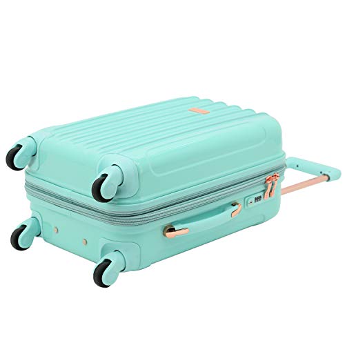 kensie Women's Alma Hardside Spinner Luggage, Midnight Blue, Carry-On 20-Inch K96456