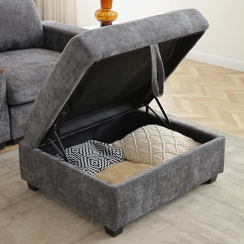 Oversized Modular Sectional Sofa with Movable Ottoman E909