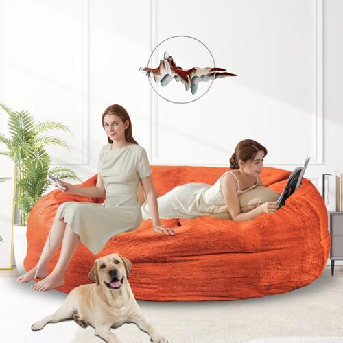 Bean Bag Chair for Adults 3FT, Soft Removable Cover, Light Gray M535251