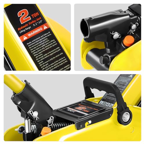 DNA MOTORING Floor Jack 3 Ton Low Profile Heavy Duty Hydraulic Car Jack, Black T11604