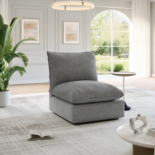 Cloud Modular Sectional Sofa, Waterproof Down Filled, High Backrest 5 Seater, Dark Gray J53470