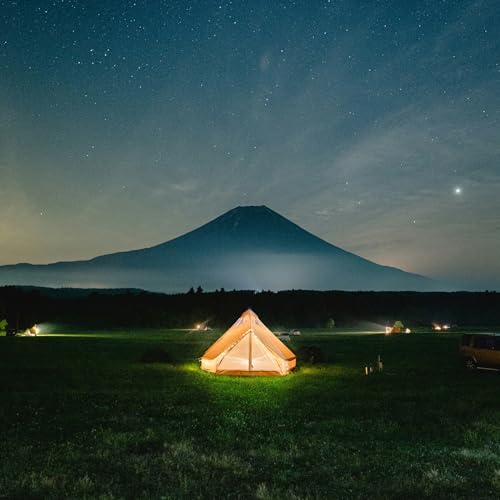 UNISTRENGH 5M Star Gazer Bell Tent 4 Season Waterproof Cotton Canvas for 6-8 Persons I420