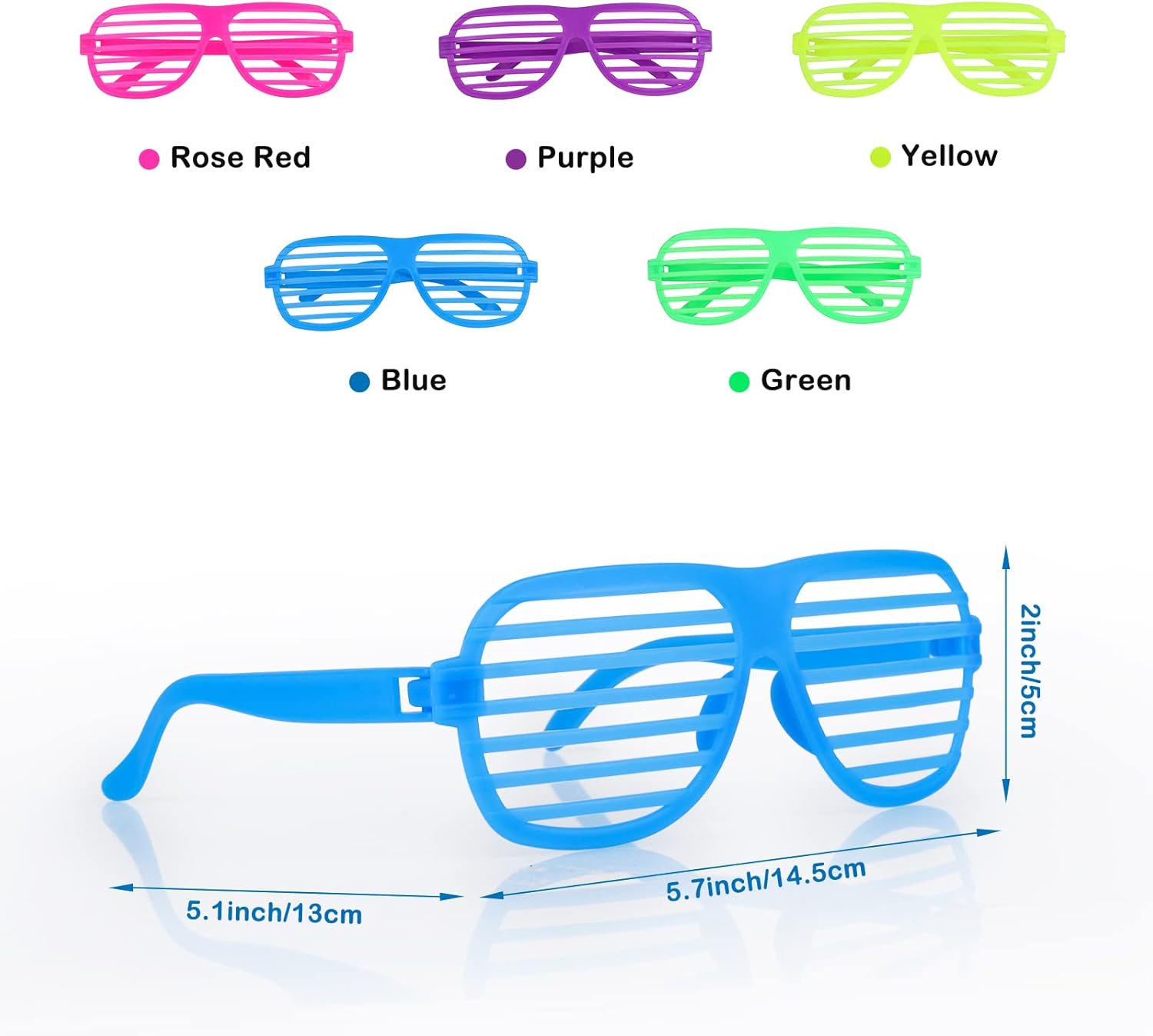Hxezoc 15 Pack Shutter Shades Sunglasses for Kids Adults S67180