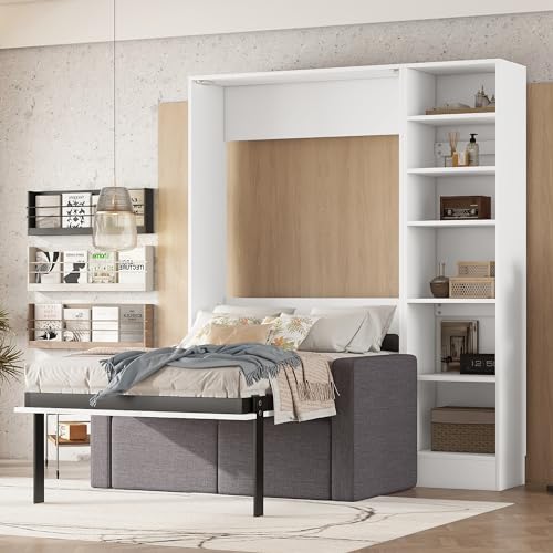 Ball & Cast Murphy Bed Queen Size with Cushion, White B692