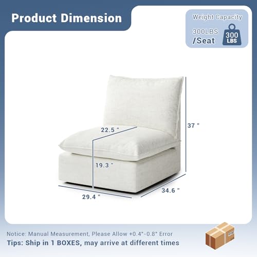 Cloud Modular Sectional Sofa, Waterproof Down Filled, High Backrest 5 Seater, Dark Gray J53470