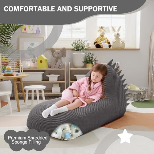 COMAX Unicorn Bean Bag Chair for Kids with Filler, Pink H562644
