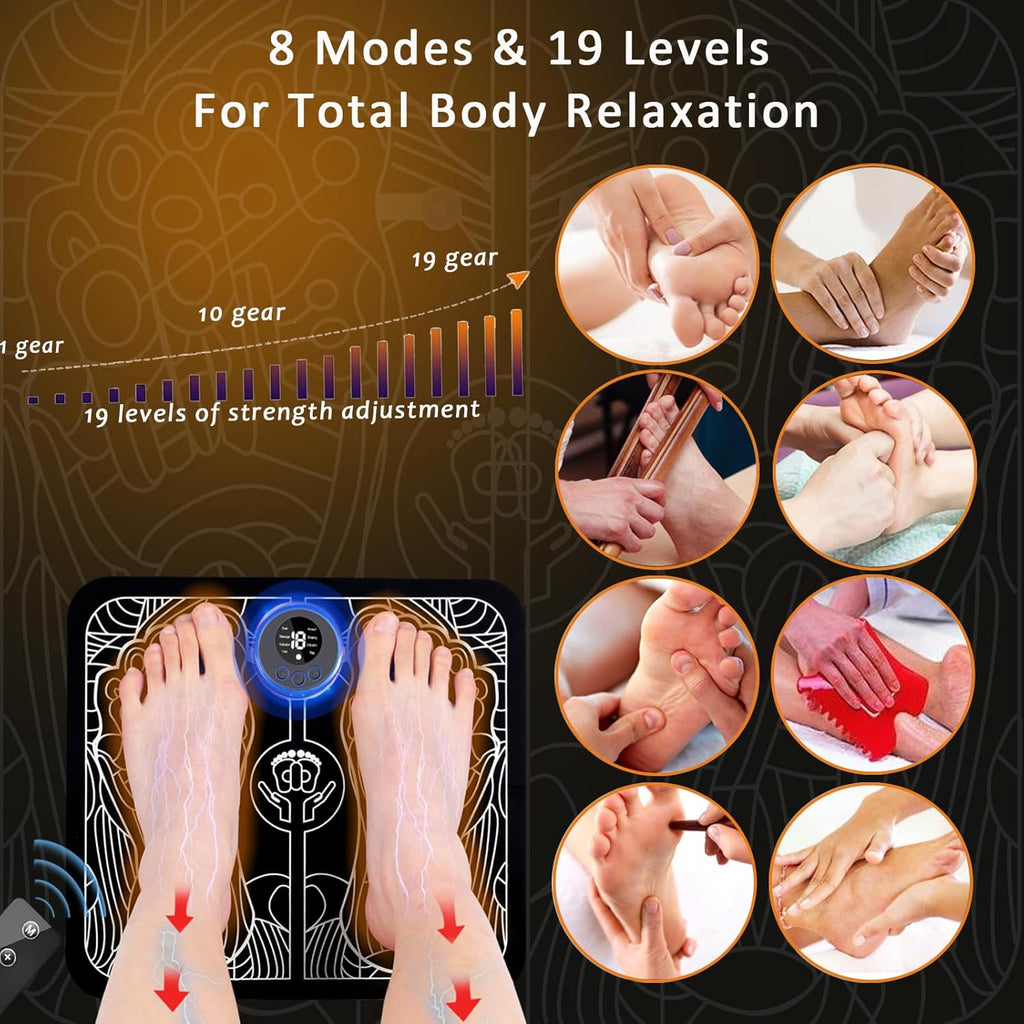 EMS Foot Massager Pad for Neuropathy Pain Relief Y320