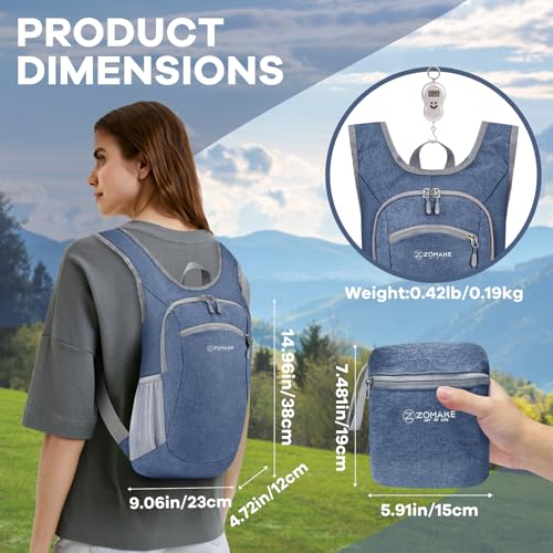 ZOMAKE Ultra Lightweight Packable Backpack 10L Water-Resistant Daypack for Hiking P386240