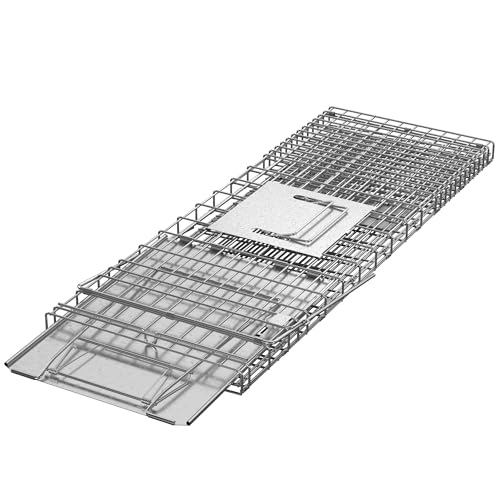 ZENY Live Animal Cage Trap 32" Steel Catch Release Humane Rodent Cage Y247383