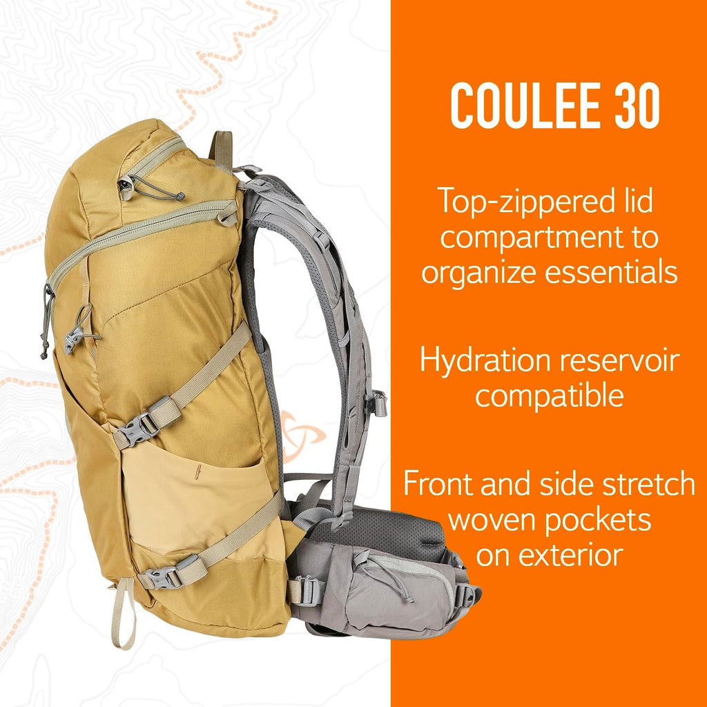 Mystery Ranch Coulee 30 Backpack - Lightweight Hiking Daypack, 30L, L/XL, Coriander F879240