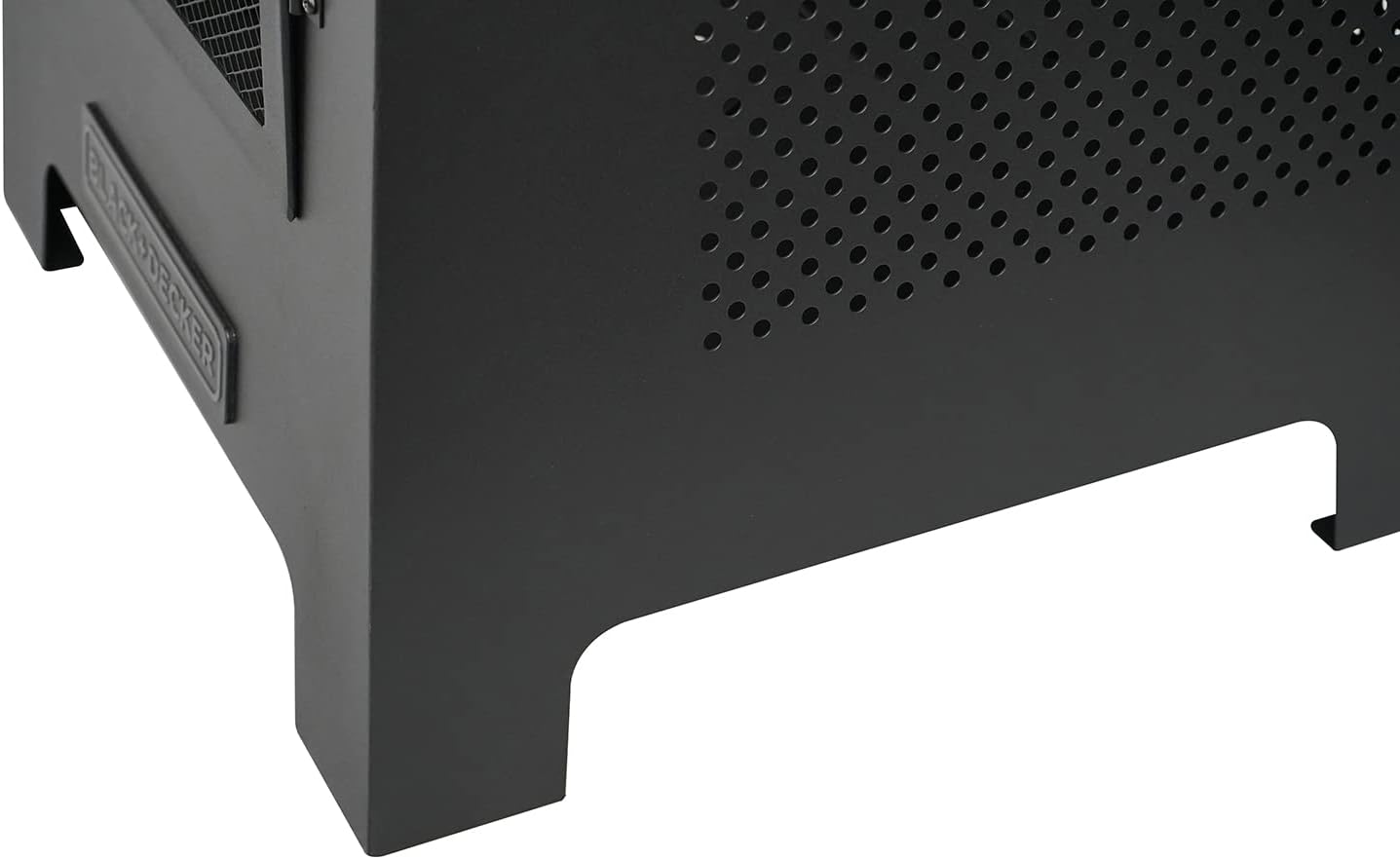 BLACK + DECKER Steel Woodburning Pyramid Chiminea Outdoor Fireplace with Hinged Doors U1640