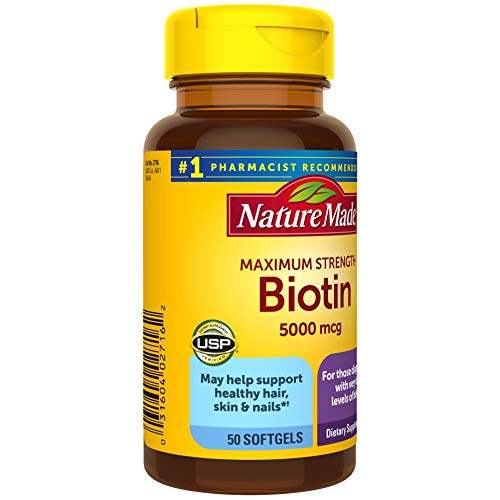Nature Made Maximum Strength Biotin 5000 mcg, 120 Softgels Z600