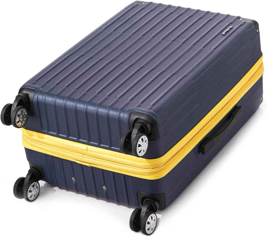 Rockland Hardside Spinner Carry On Luggage Set with Tote, Navy N187713